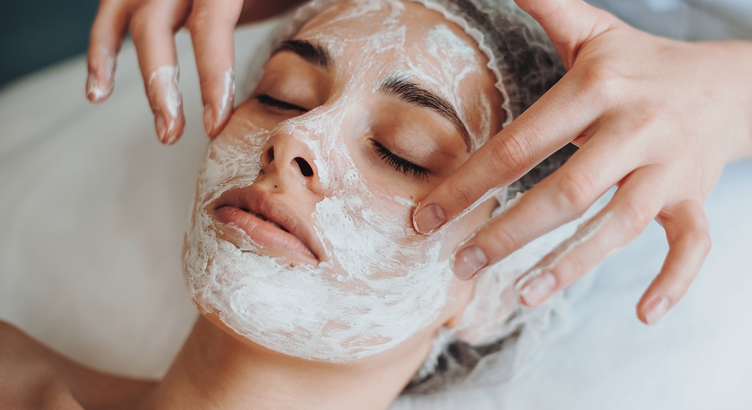 Roswell teen facial model receiving treatment